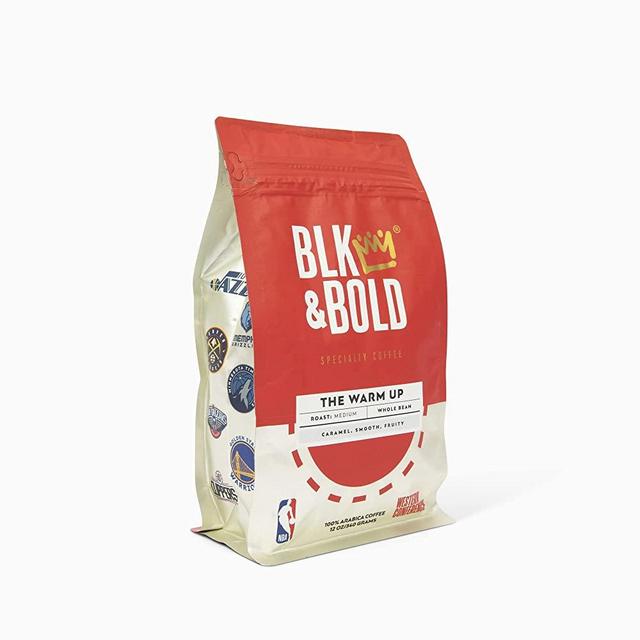 BLK & Bold | Officially Licensed NBA Special Edition Coffee | The Warm Up Blend | Medium Roast | Ground Coffee | 12 oz Western Conference Bag