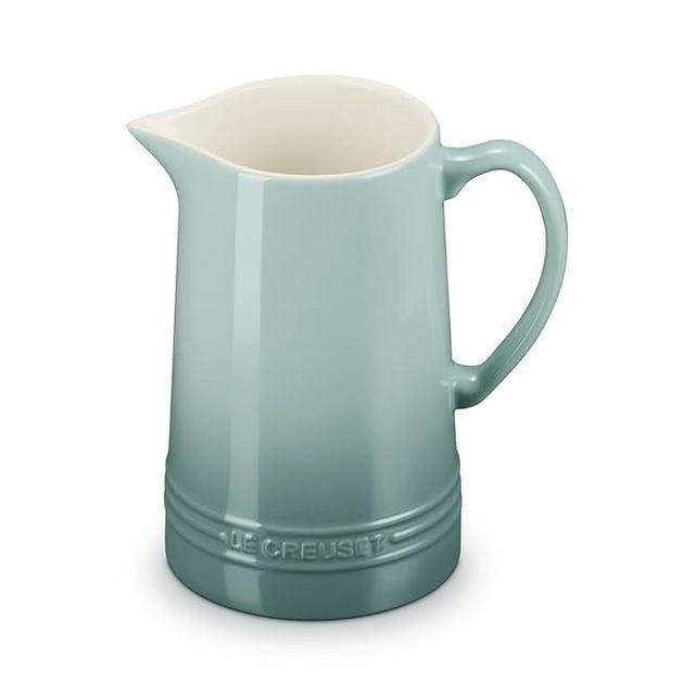 Le Creuset Stoneware Signature Pitcher, 1.6 qt., Sea Salt