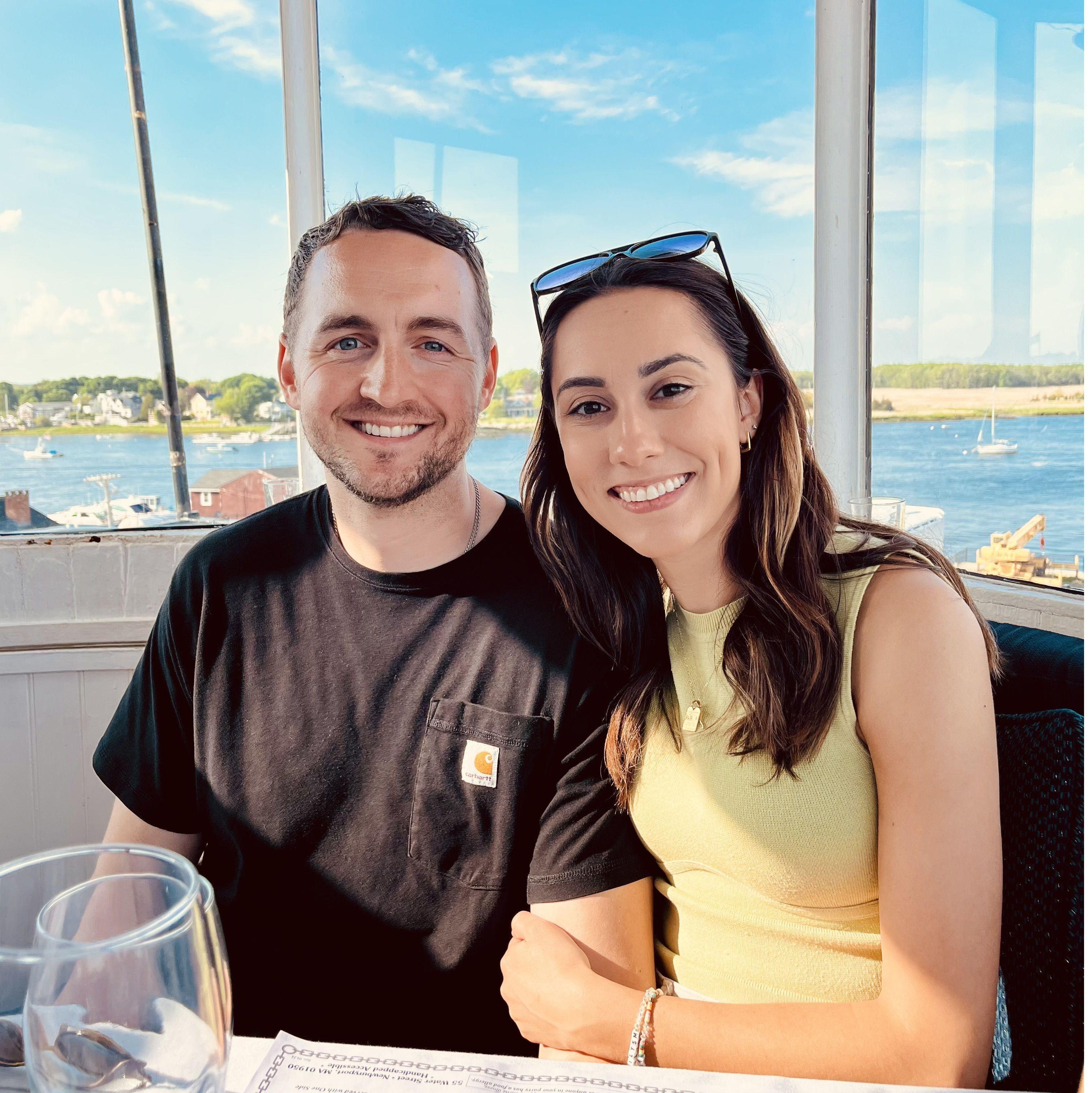 Dinner in a lighthouse in Newburyport.