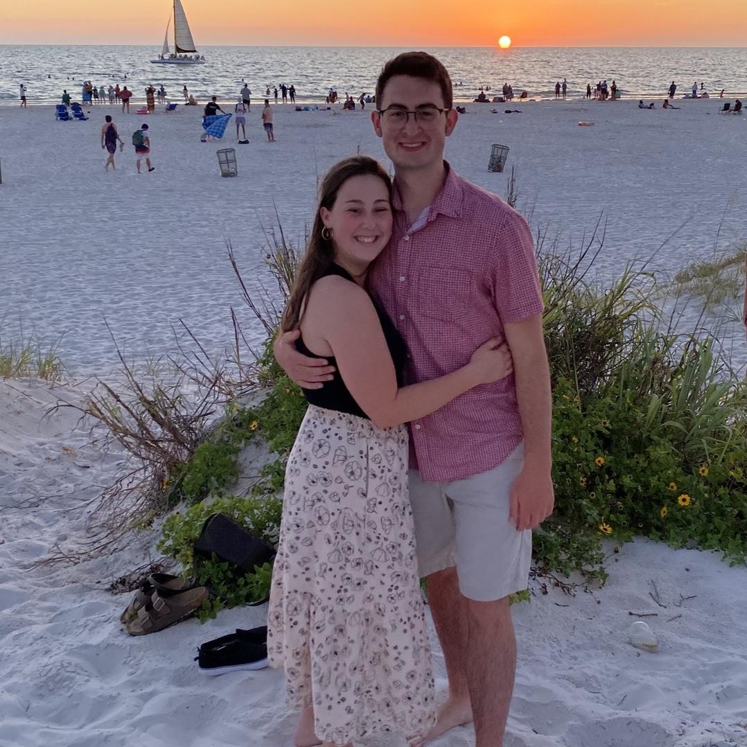 At Clearwater Beach while on a vacation with Nate's family!