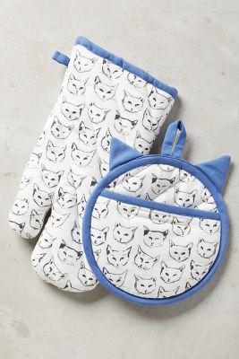 Cat Study Pot Holder