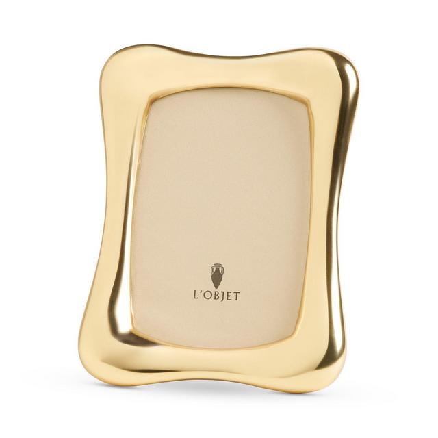 L'Objet Anton Picture Frame, Gold Tone, 4" x 6"