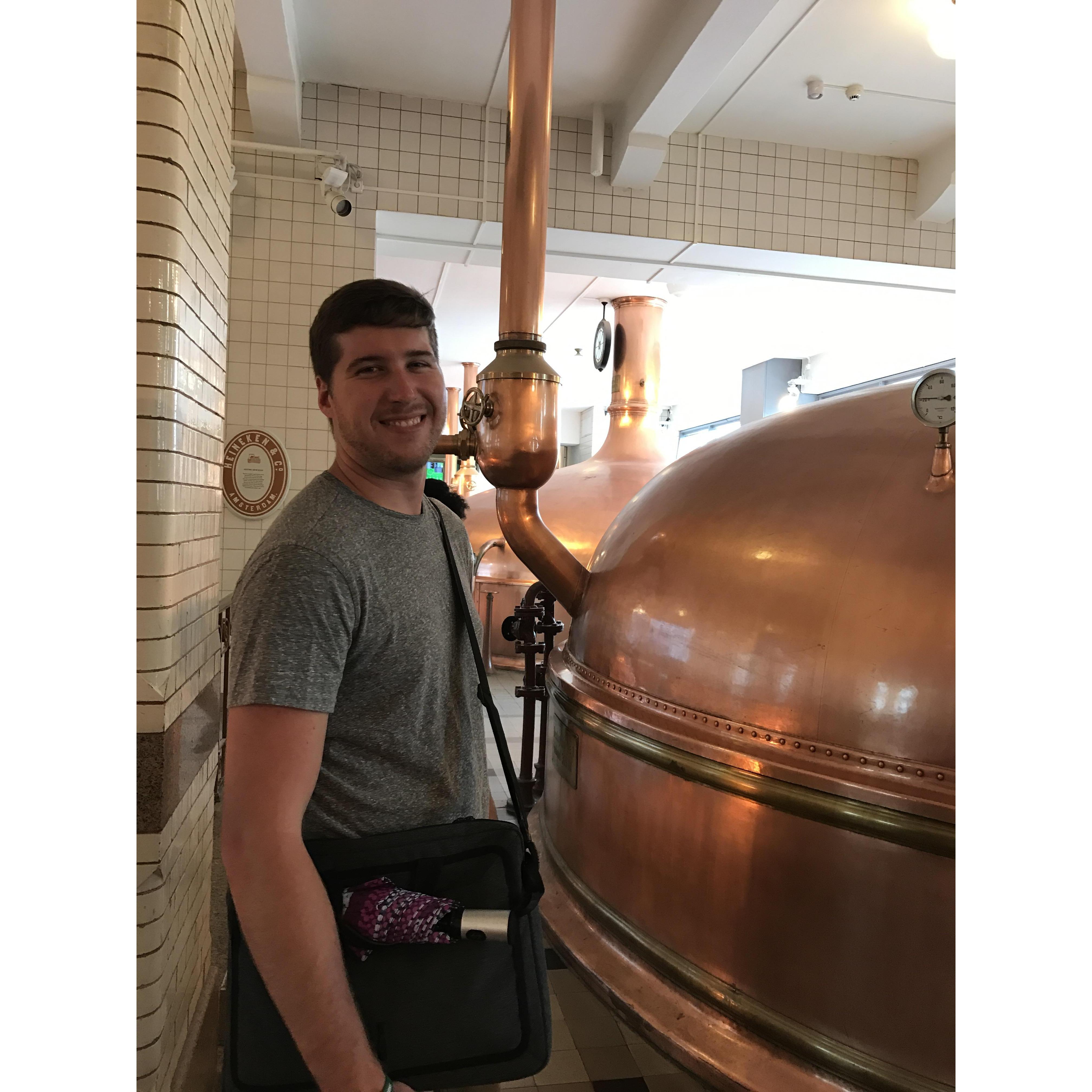 Chase at the Heineken brewery tour!