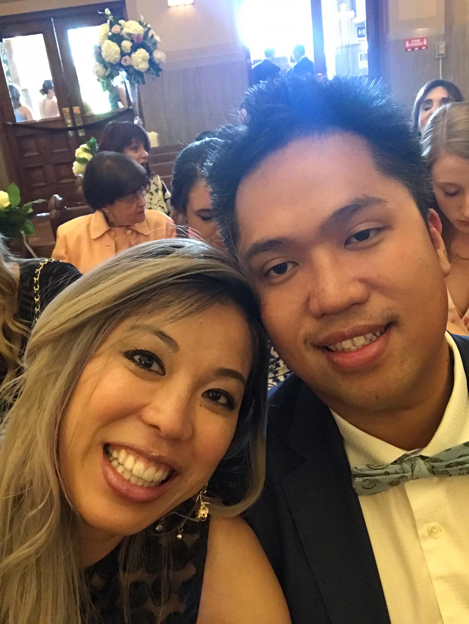 The first wedding we attended together.