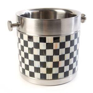 Mackenzie Childs Courtly Check Ice Bucket