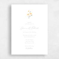Yellow Wedding Invitation - Regal Classic