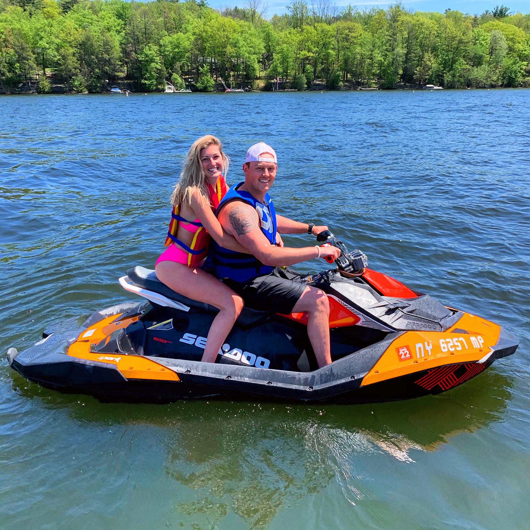 First time on Stephen’s jetski!