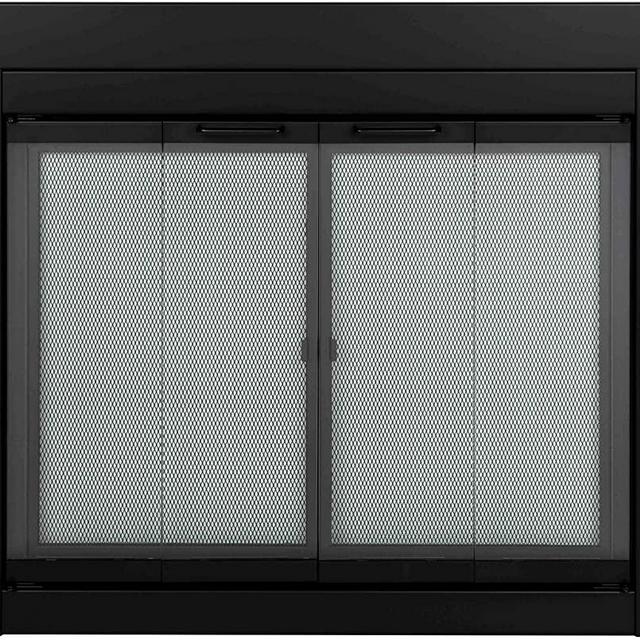 Pleasant Hearth AT-1001 1111 Fireplace Screen, Medium, Black