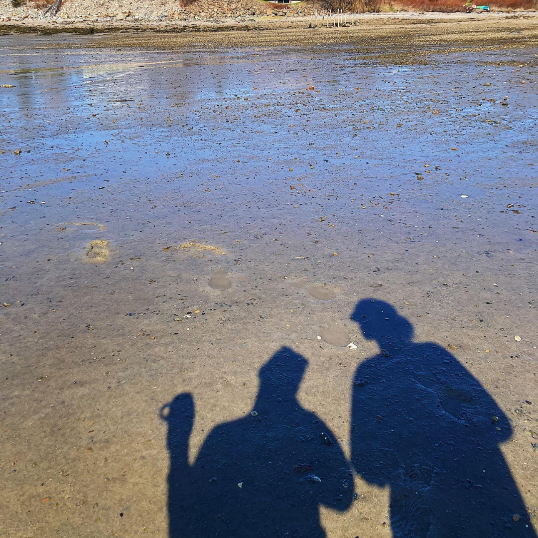 Coffee in the cove on our trip to Bar Harbor
