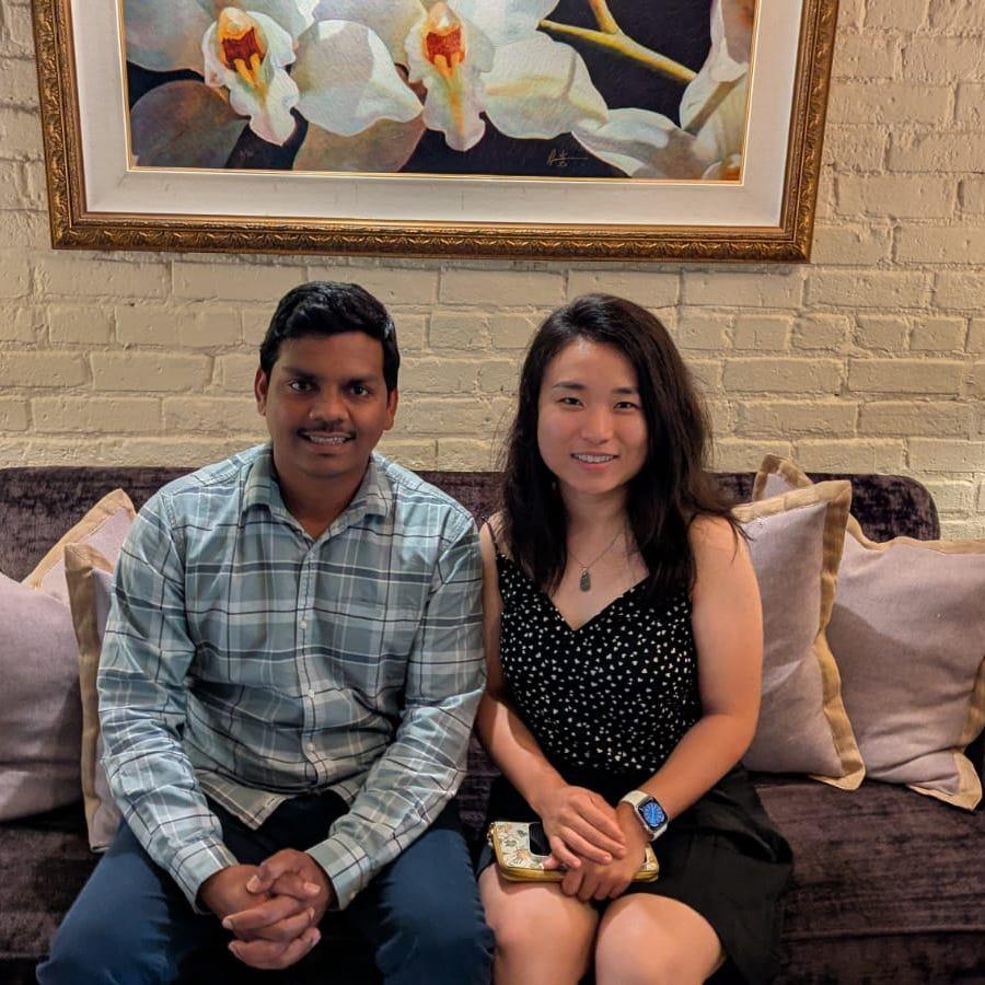 Celebrating Anoop's birthday on the 4th of July