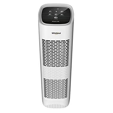 Whirlpool Whispure WPT80P True HEPA Air Purifier, Activated Carbon Advanced Anti-Bacteria, Ideal for Allergies, Odors, Pet Dander, Mold, Smoke, Smokers, and Germs, Large, White