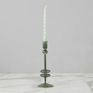 Medium Glass Candlestick, Set of 2