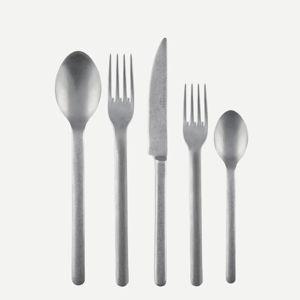 Loft Steel Flatware Set by (Vintage Finish)