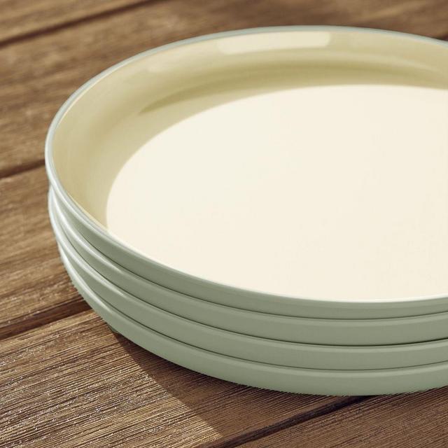 AP Kaloh Melamine Dinnerware Dinner Plate Melamine Celadon Set of 4