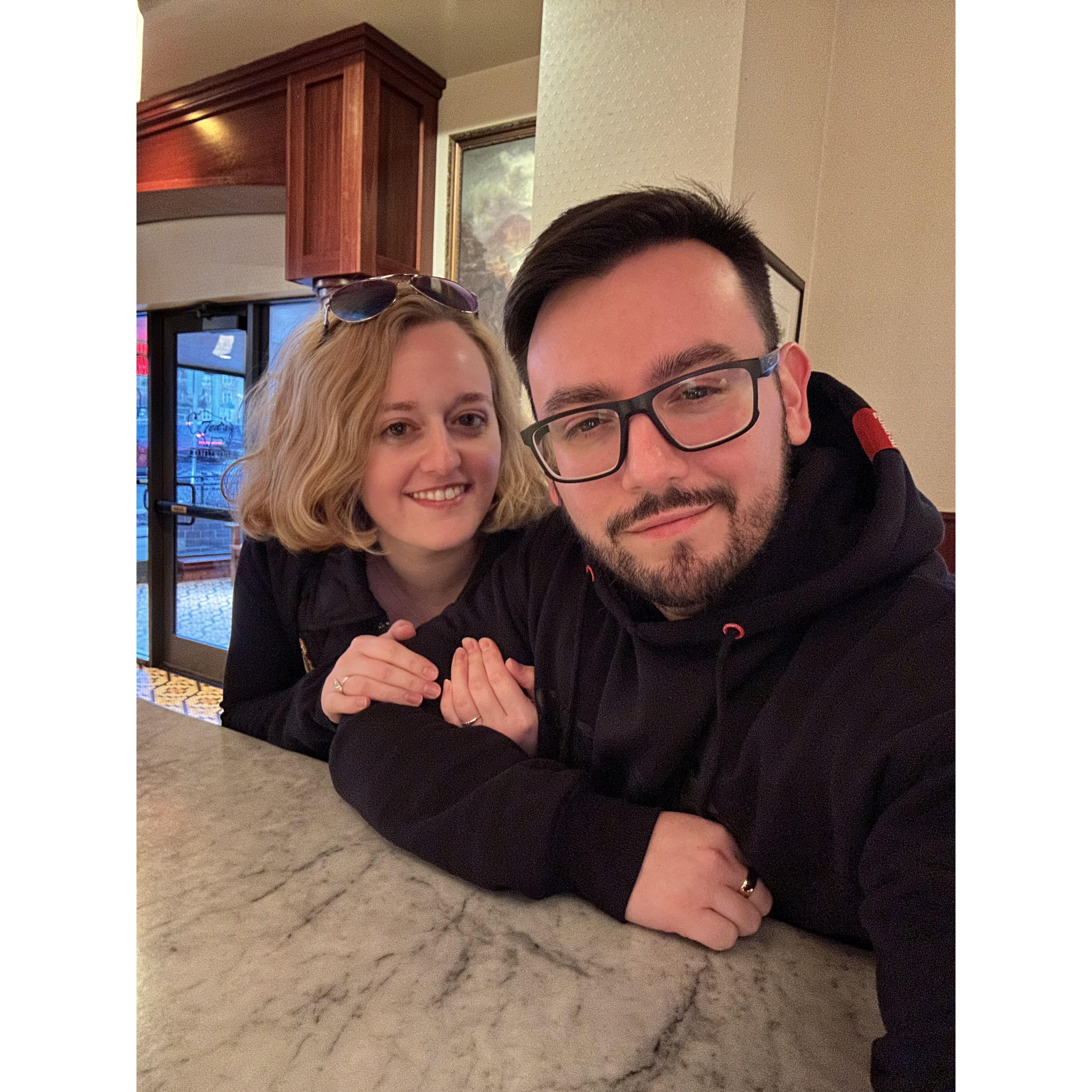 A quick bite and a drink at Ted's Montana Grill!