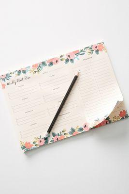 Farm Fresh Weekly Meal Planning Pad