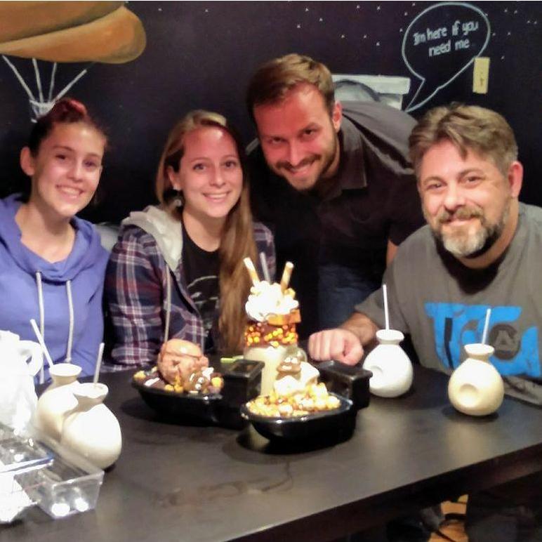 Poop Cafe in Toronto with Katina and Joey, October 2017
