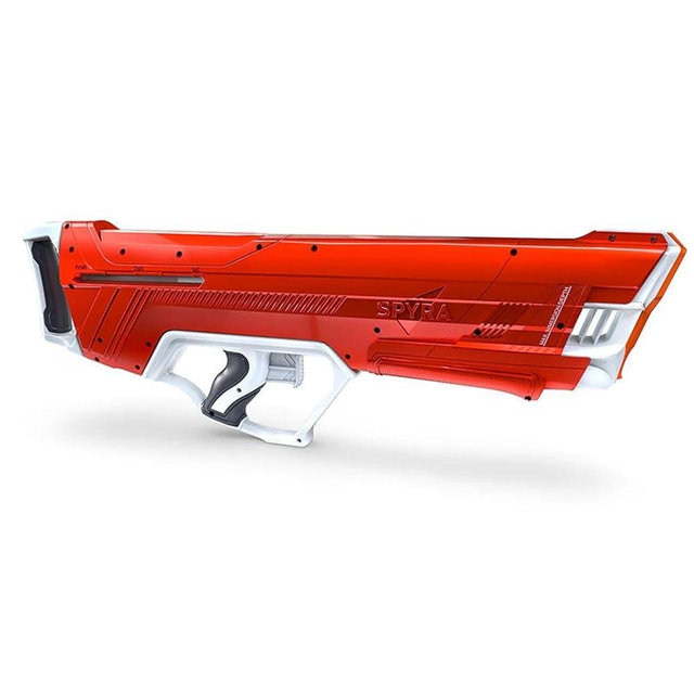 SPYRA Manual Water Blaster, Outdoor Squirt Gun for Pool Games, SpyraLX™, Red