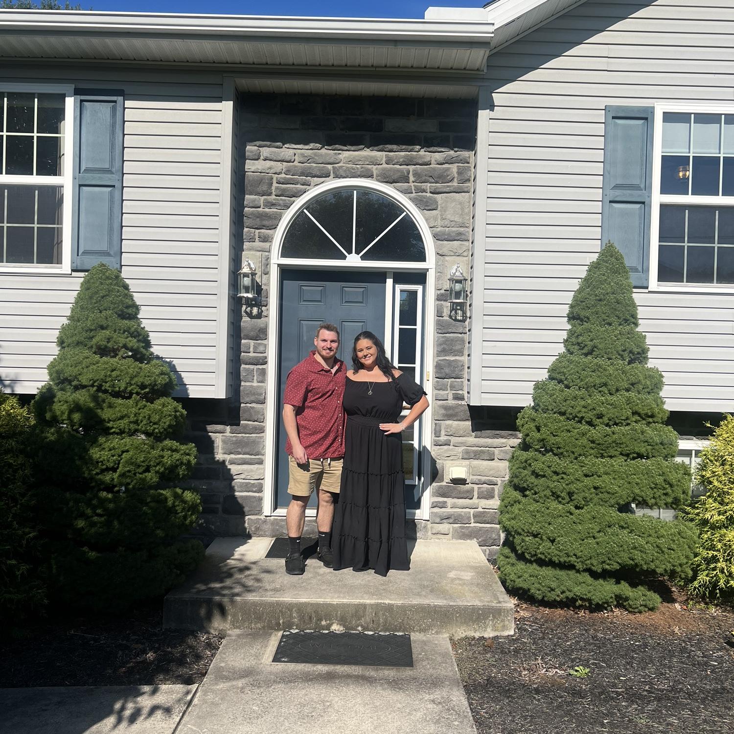 The day we closed on our house!