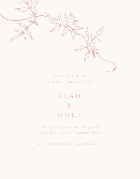 Sinclair Classic | Blush | Zola Save The Dates