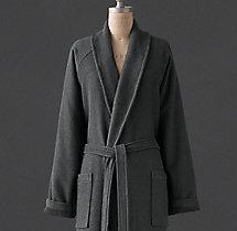 Textured-Weave Terry Robe