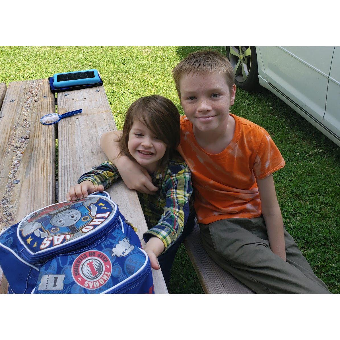 Happy boys, happy family.