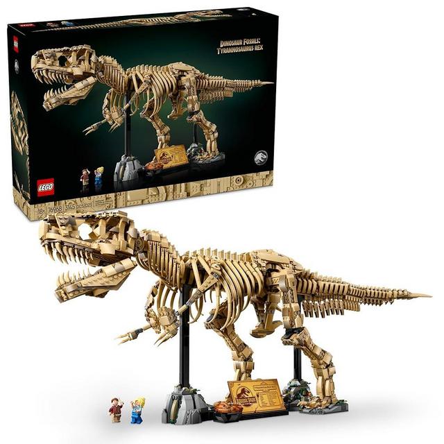 LEGO Jurassic World Dinosaur Fossils: Tyrannosaurus Rex - Building Set for Adults, Ages 18+ - Gift for Birthdays - Home Decor for Bedroom, Office, or Any Room - Collectible DIY Kit - 76968