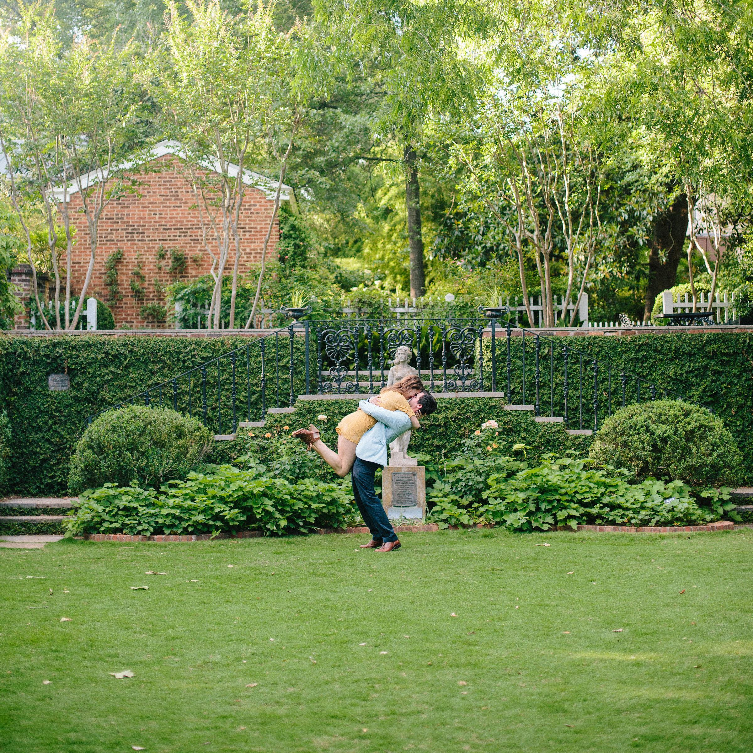 The Founders Garden at UGA is where Ryan and Callie first said "I love you."  Of course, it only made sense that Ryan proposed there as well.