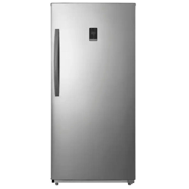 Insignia™ - 13.8 Cu. Ft. Garage Ready Convertible Upright Freezer with ENERGY STAR Certification - Stainless Steel