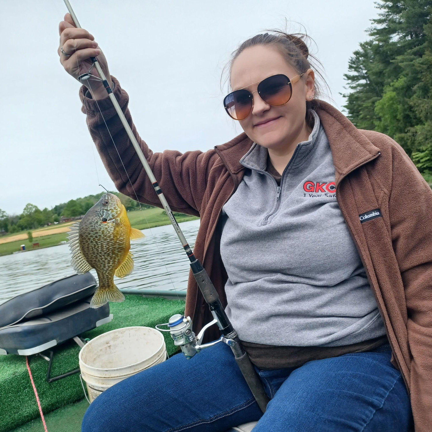 First trip fishing as parents.