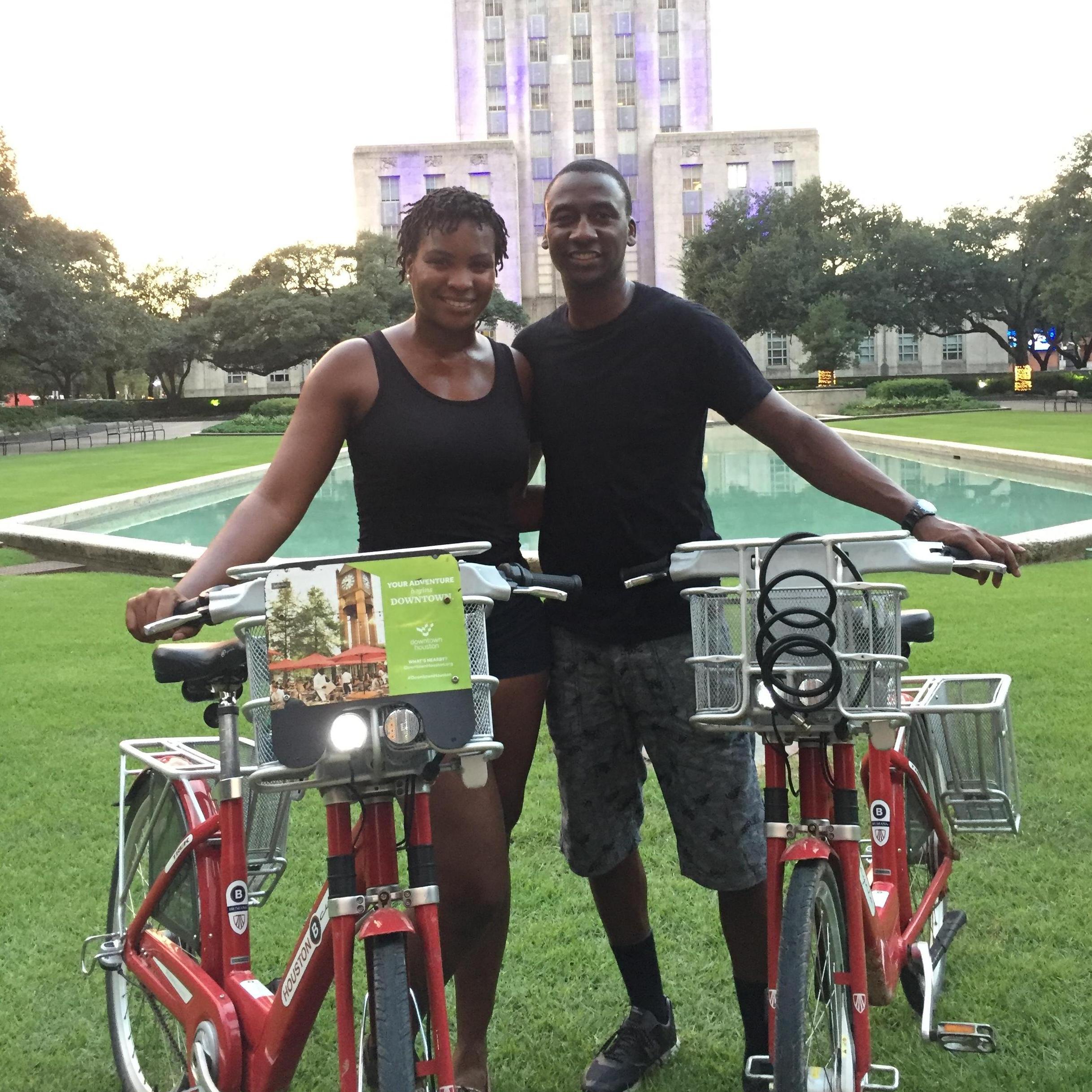 Bike riding in Houston
