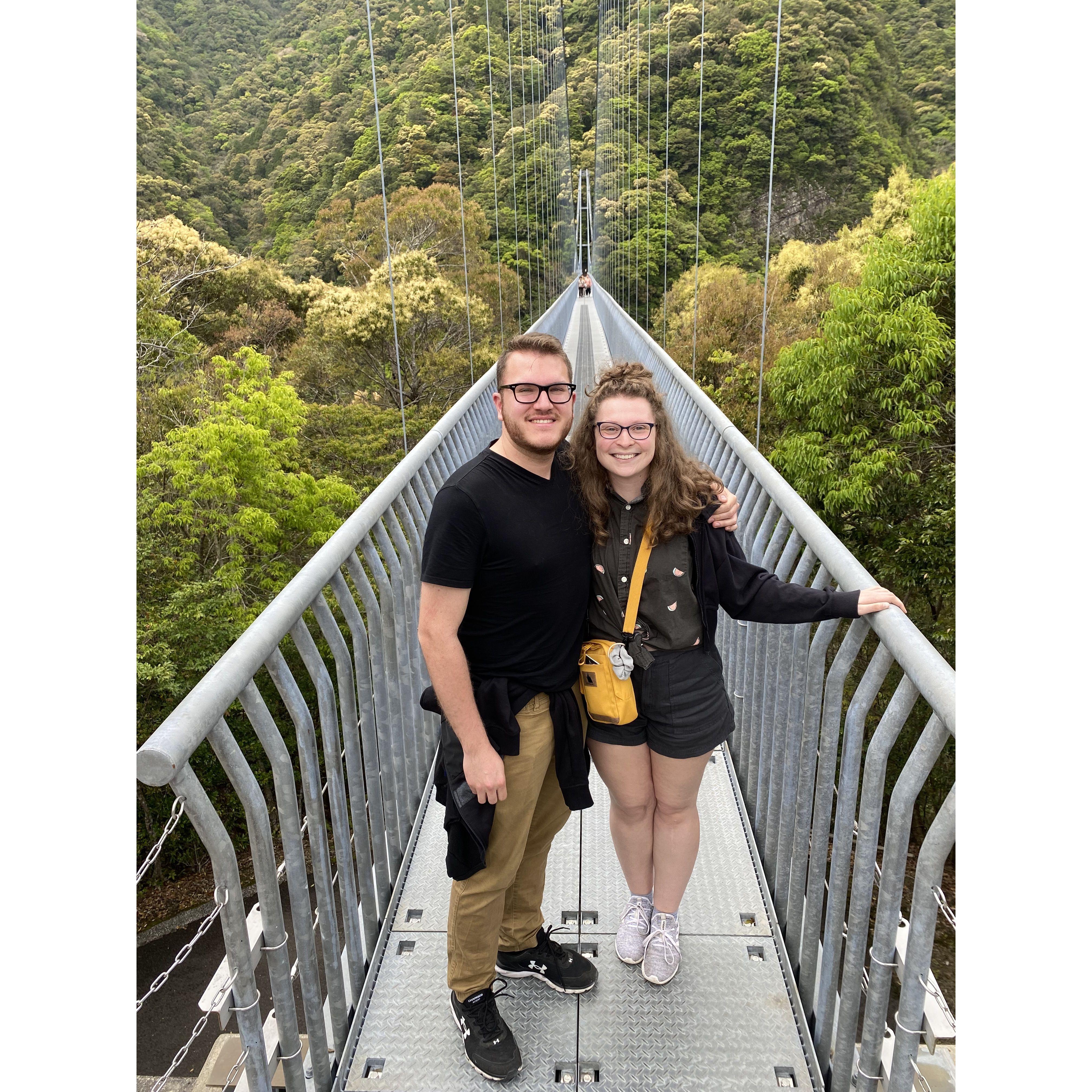 April 15th, 2023: Suspension bridge in Japan