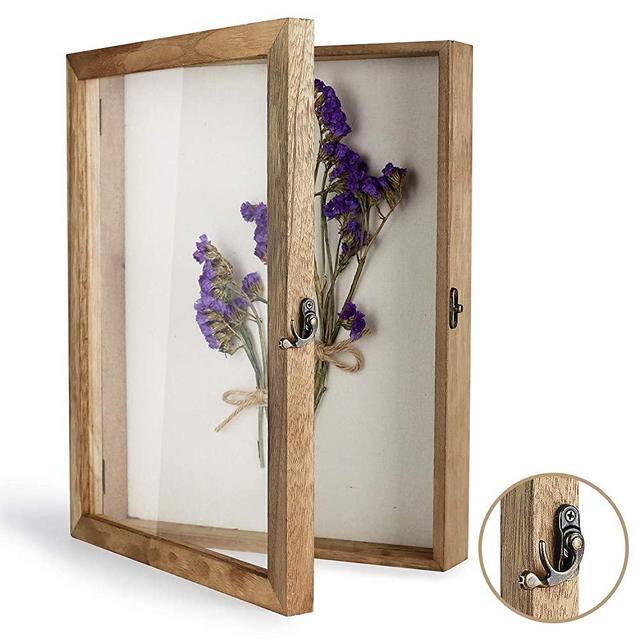 TJ.MOREE Shadow Box Display Case 11” x 14” Shadowbox Frame with Linen Back Memorabilia Bouquet Medals Photos Memory Box for Keepsakes