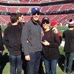 Last '14-'15 regular season Niners game. Leslie got suite tix through work that included field access. Just for clarity, I'm a Raiders fan.