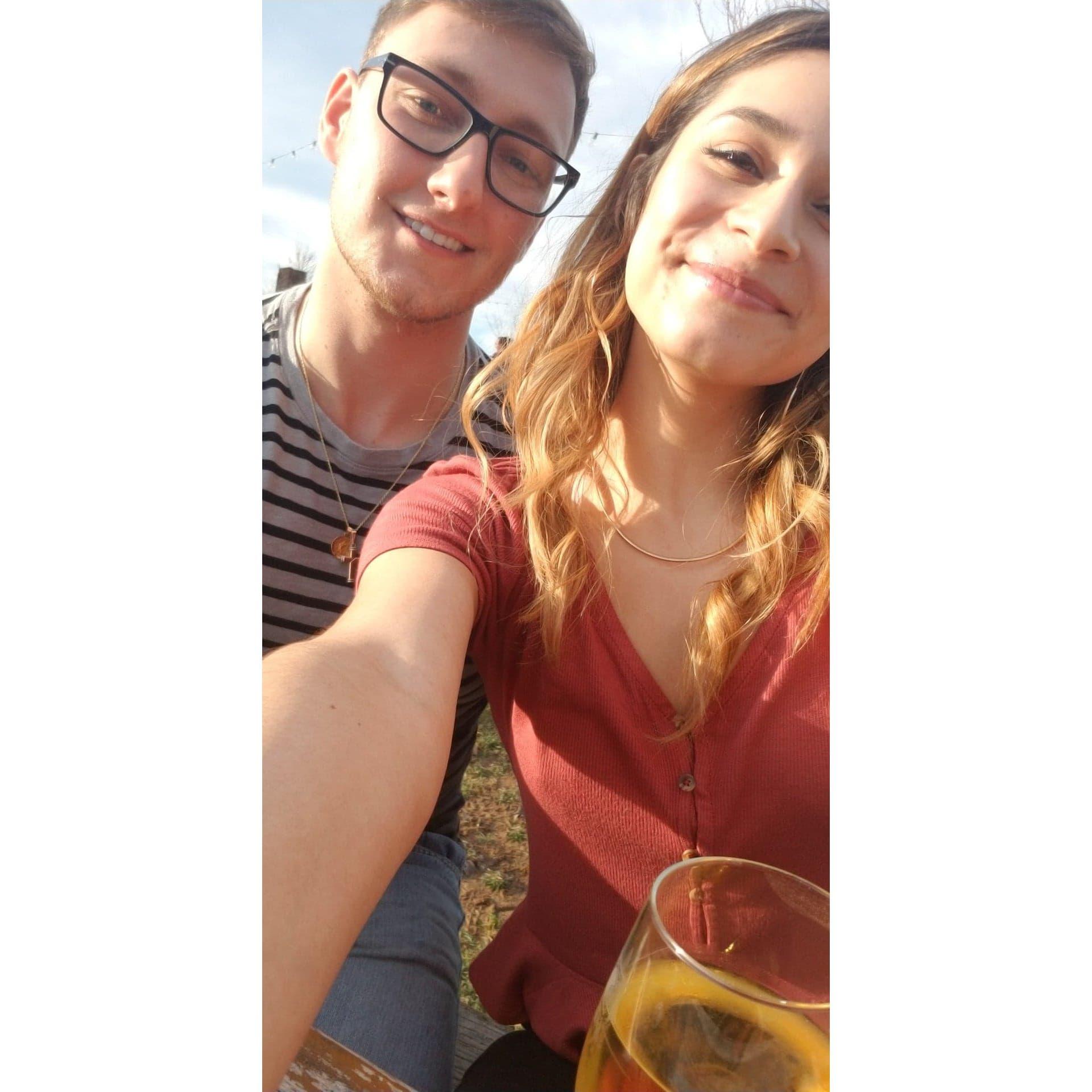 Our 2nd Date at Bull Run Vineyard, VA - Feb. 2019