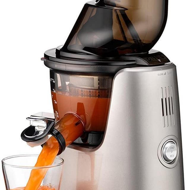 Kuvings Whole Slow Juicer Elite C7000S - Higher Nutrients and Vitamins, BPA-Free Components, Easy to Clean, Ultra Efficient 240W, 60RPMs-Silver