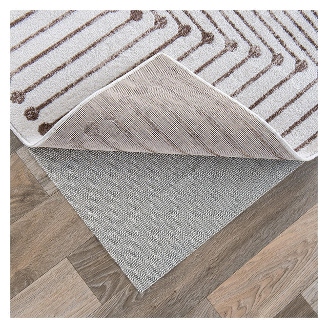 WRGHOME Non Slip Rug Pad for Hardwood Floors - CREAM 9'x12'