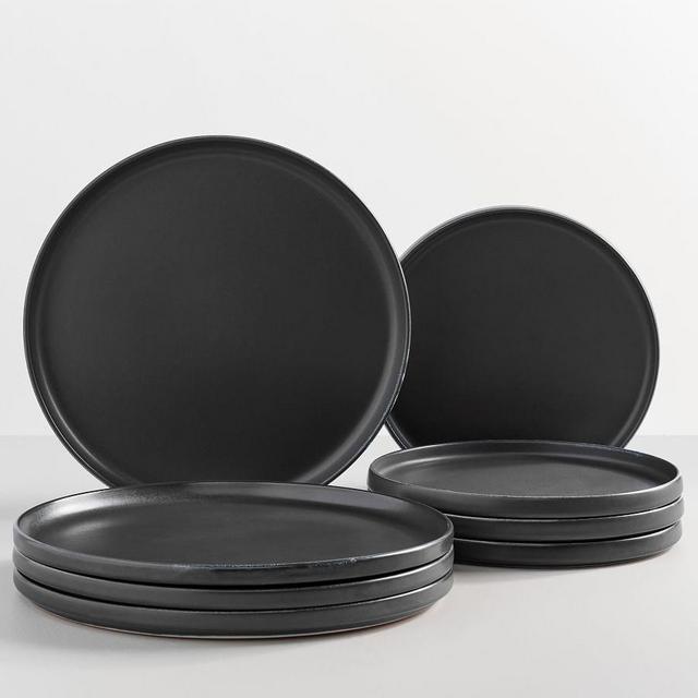 Mason Modern Stoneware 8-Piece Dinnerware Set - Charcoal