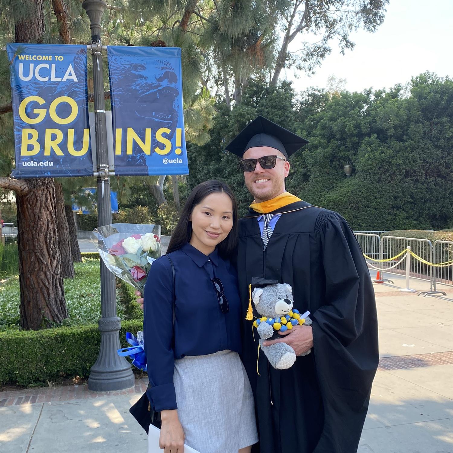 Jake’s master’s graduation. Go bruins!