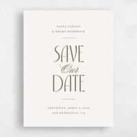 Beige Wedding Save the Date - Trogir Portrait