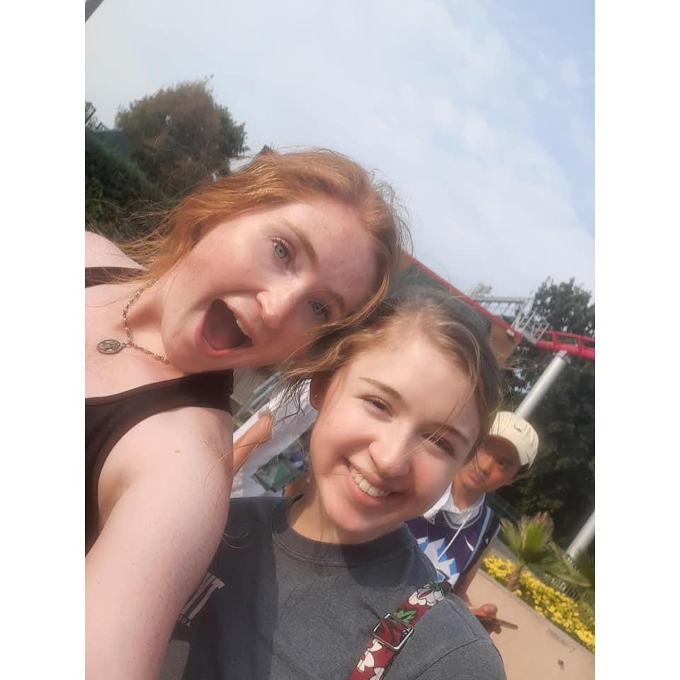 (2021) Julia convinced Abby to go on her first roller coaster