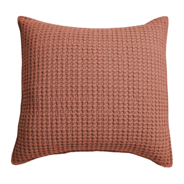 Mills Waffle Adobe Square Pillow - Levtex Home