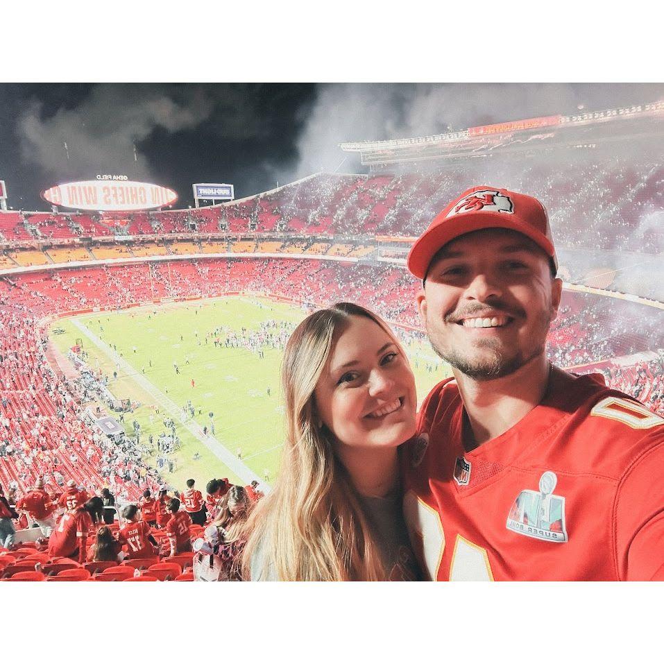 Our first Chiefs game together