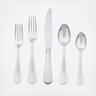 Kensington Bright Satin 5-Piece Flatware Set, Service for 1