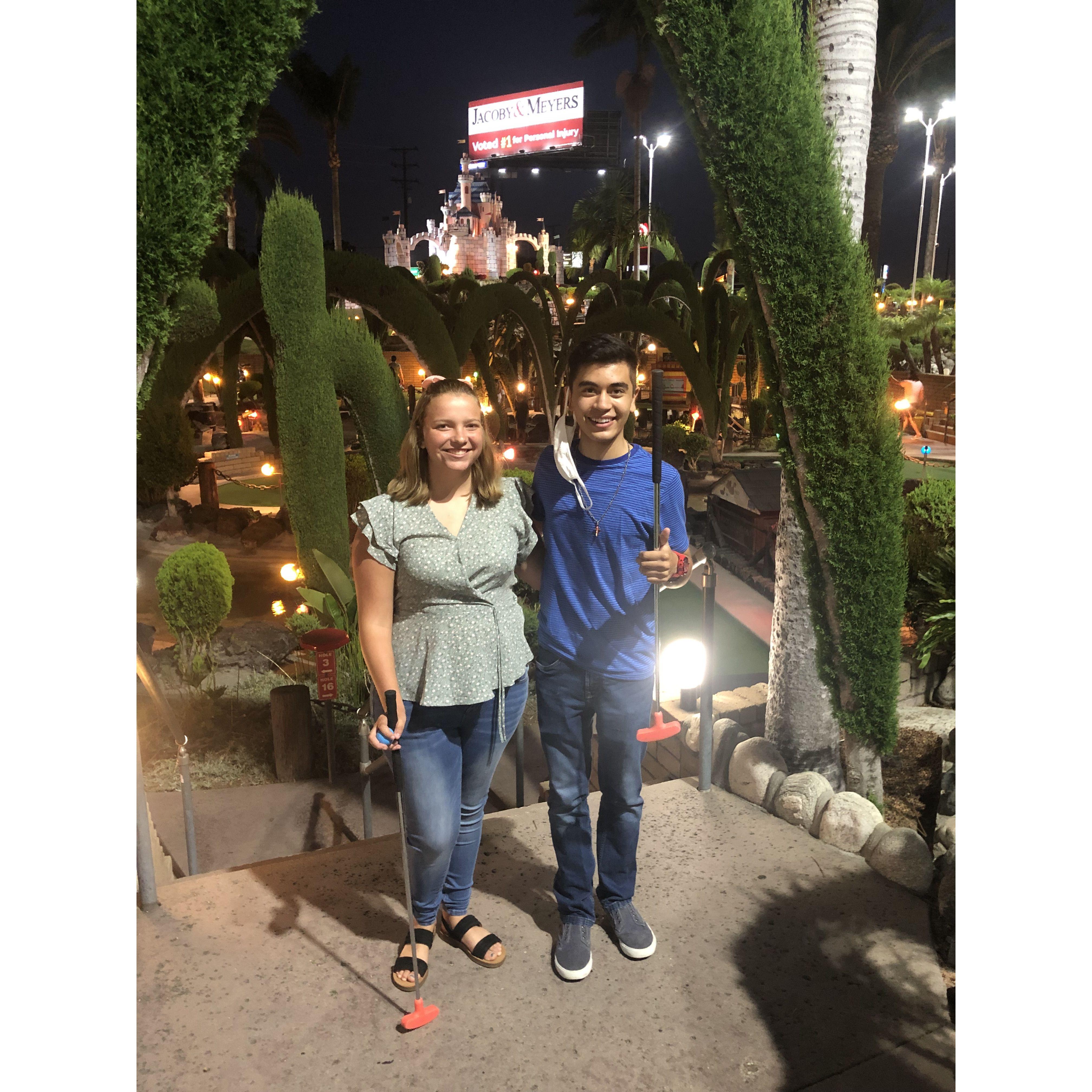 First Mini Golf Date