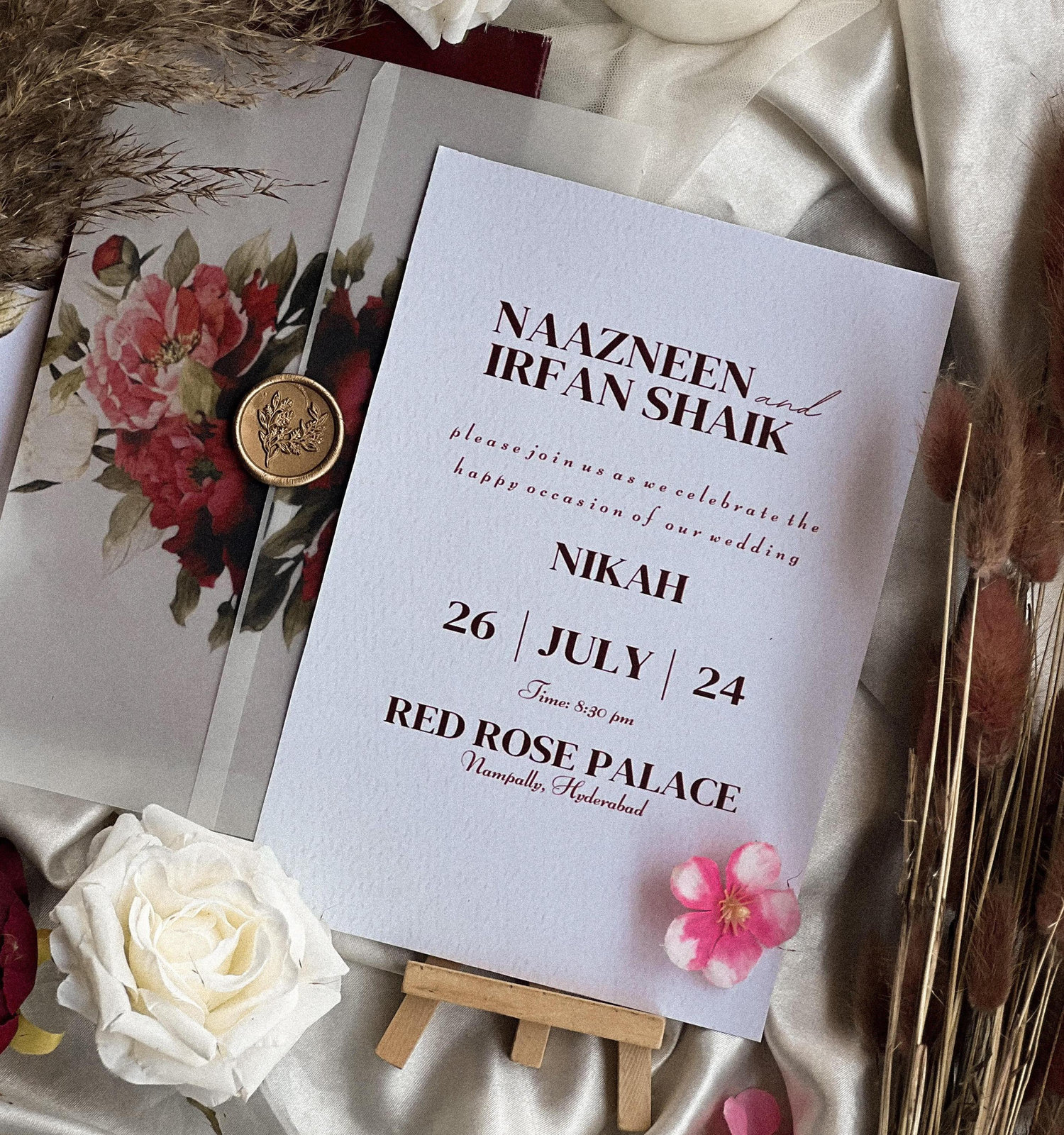 The Wedding Website of Naazneen Kauser and Irfan shaik