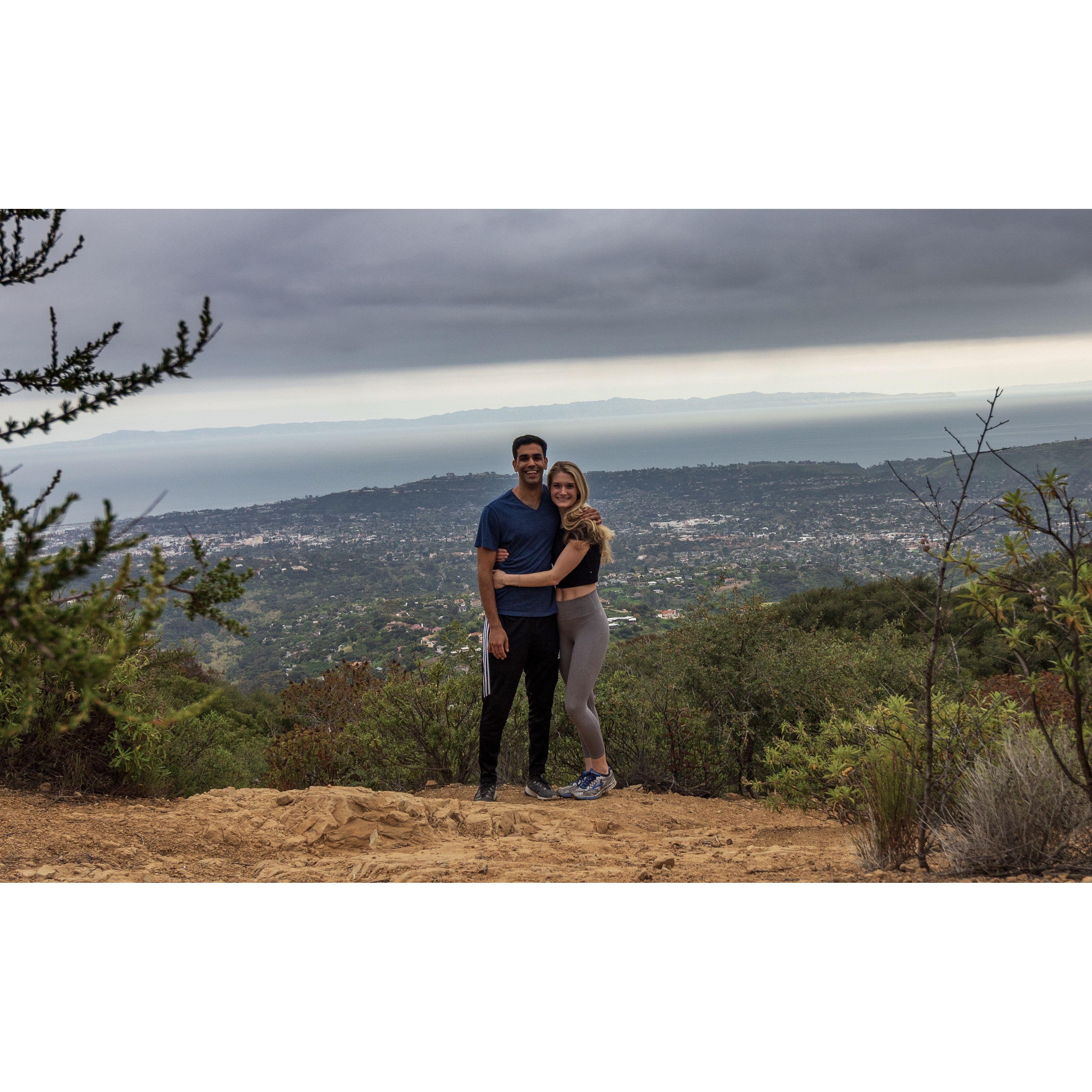 Our first hike together at Inspiration Point