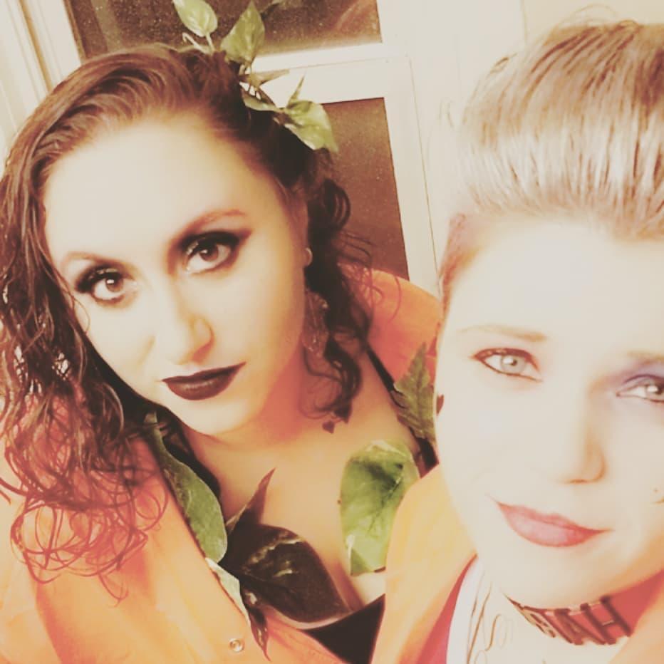 She's the Poison Ivy to my crazy Harley Quinn ~Alex
She does the Halloween stuff with me! ~Alyssa