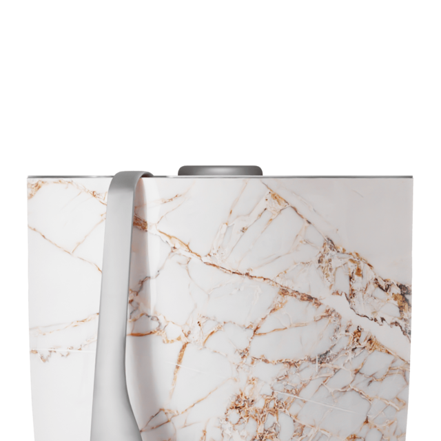 Calacatta Gold Ice Bucket + Tongs