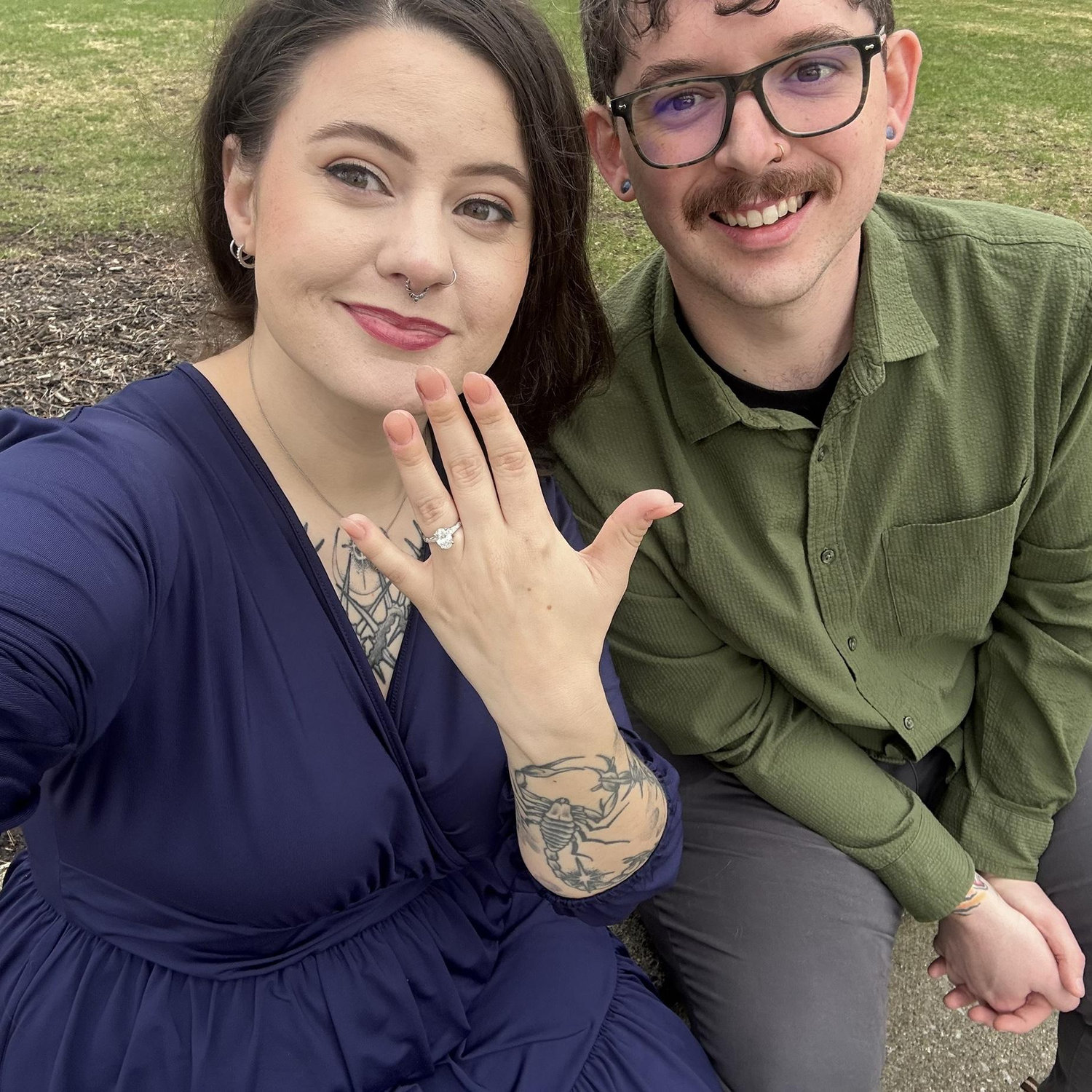 4-4-26! Sam proposed at the Detroit Institute of Arts